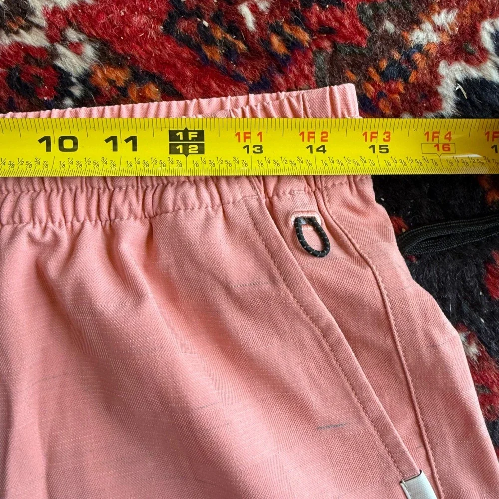 Quiksilver Amphibian Shorts Mens Small Pink DryFlight Hybrid Boardshorts